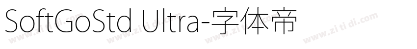 SoftGoStd Ultra字体转换
